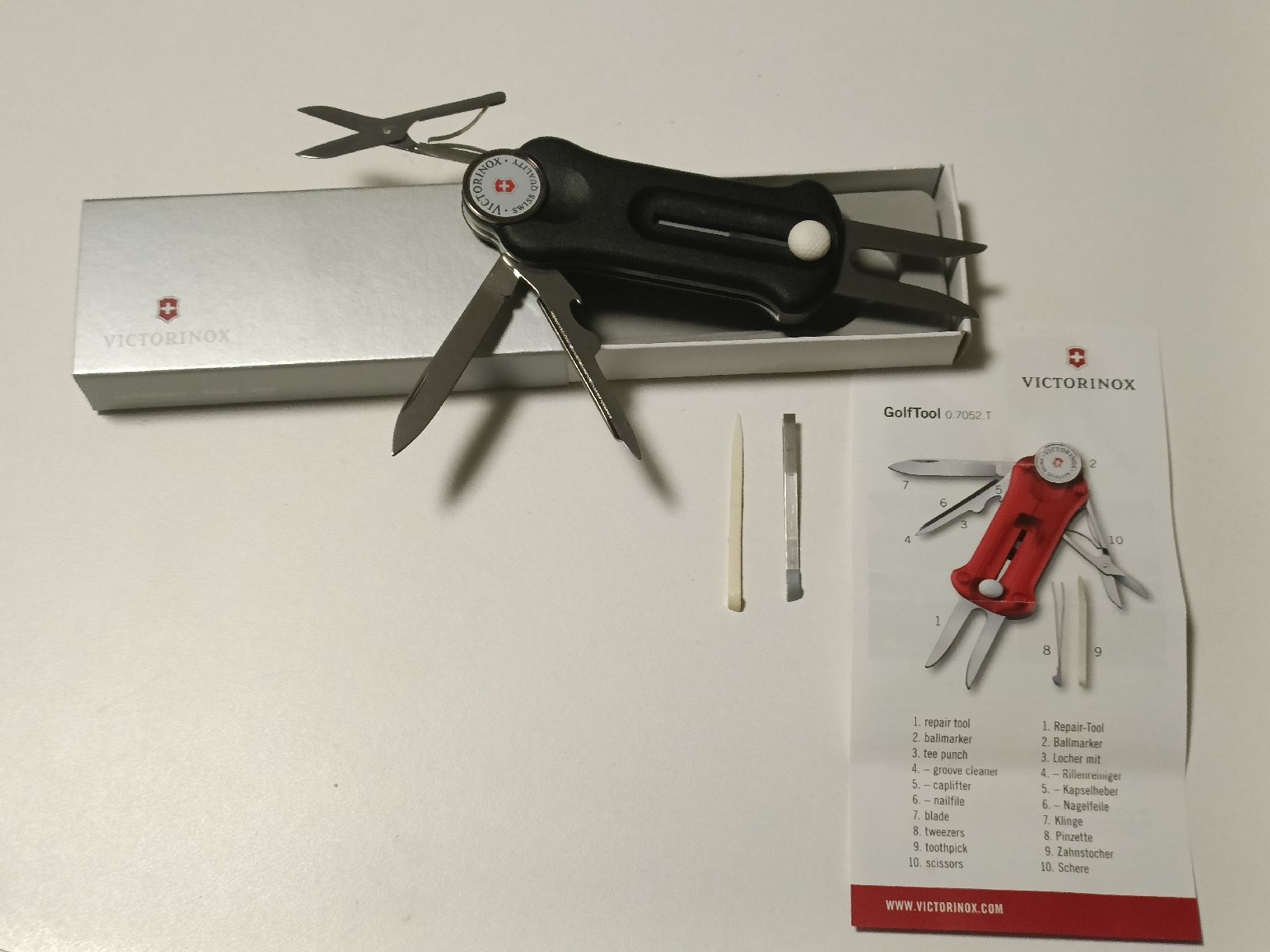 Victorinox Coltelli tascabile: Victorinox Golf Tool noir neuf – Nuovo e nell'imballaggio originale da Vernayaz venduto da pet_qh5r
