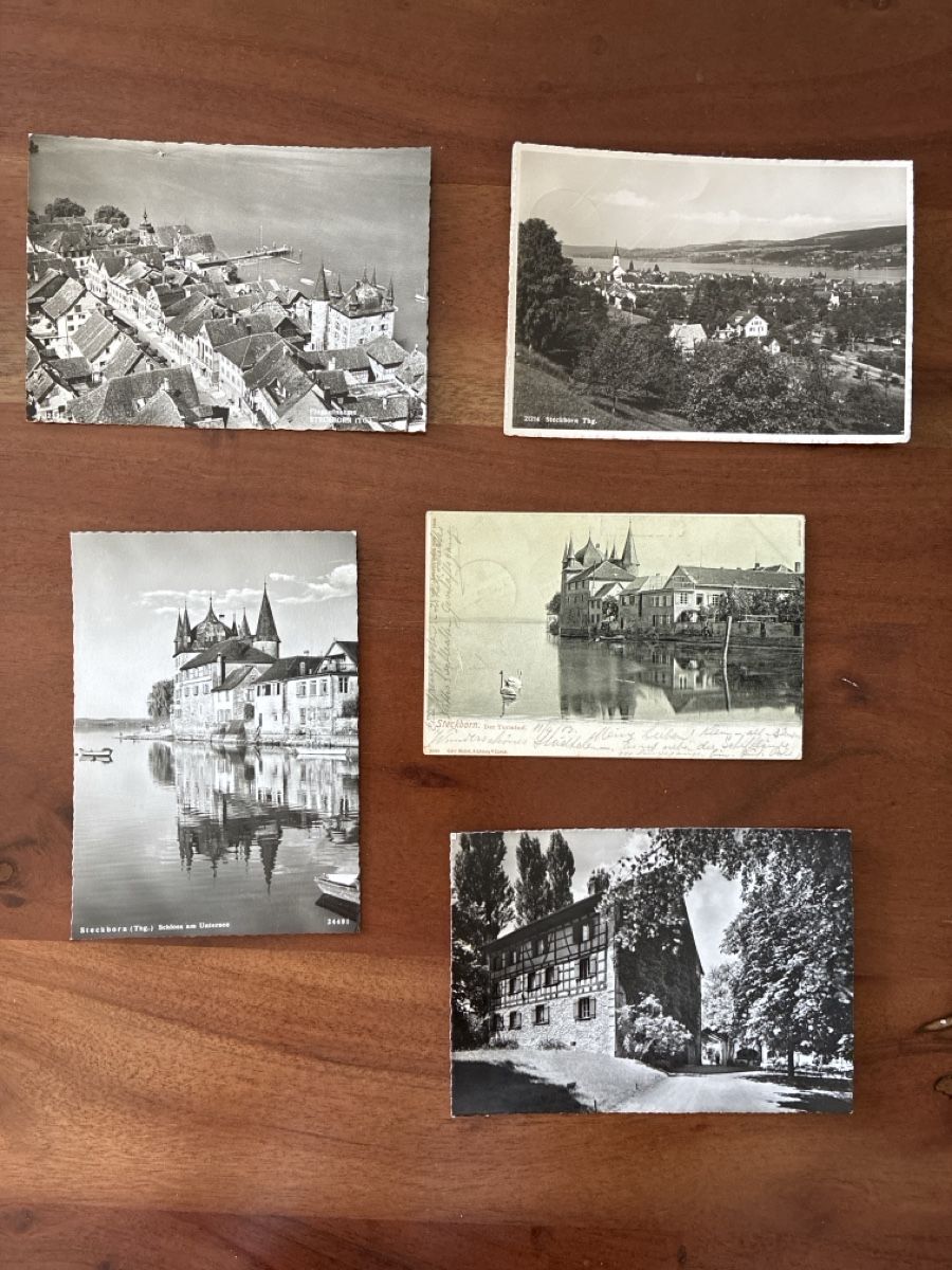 Cartoline postali: 10 Ansichtskarten Schweiz von Steckborn TG – Usato da Oftringen venduto da Cla.vD.74