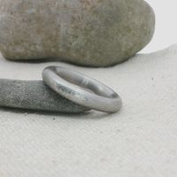 Edelstahl 4 mm  Ring gemustert,  Ringgrösse 52