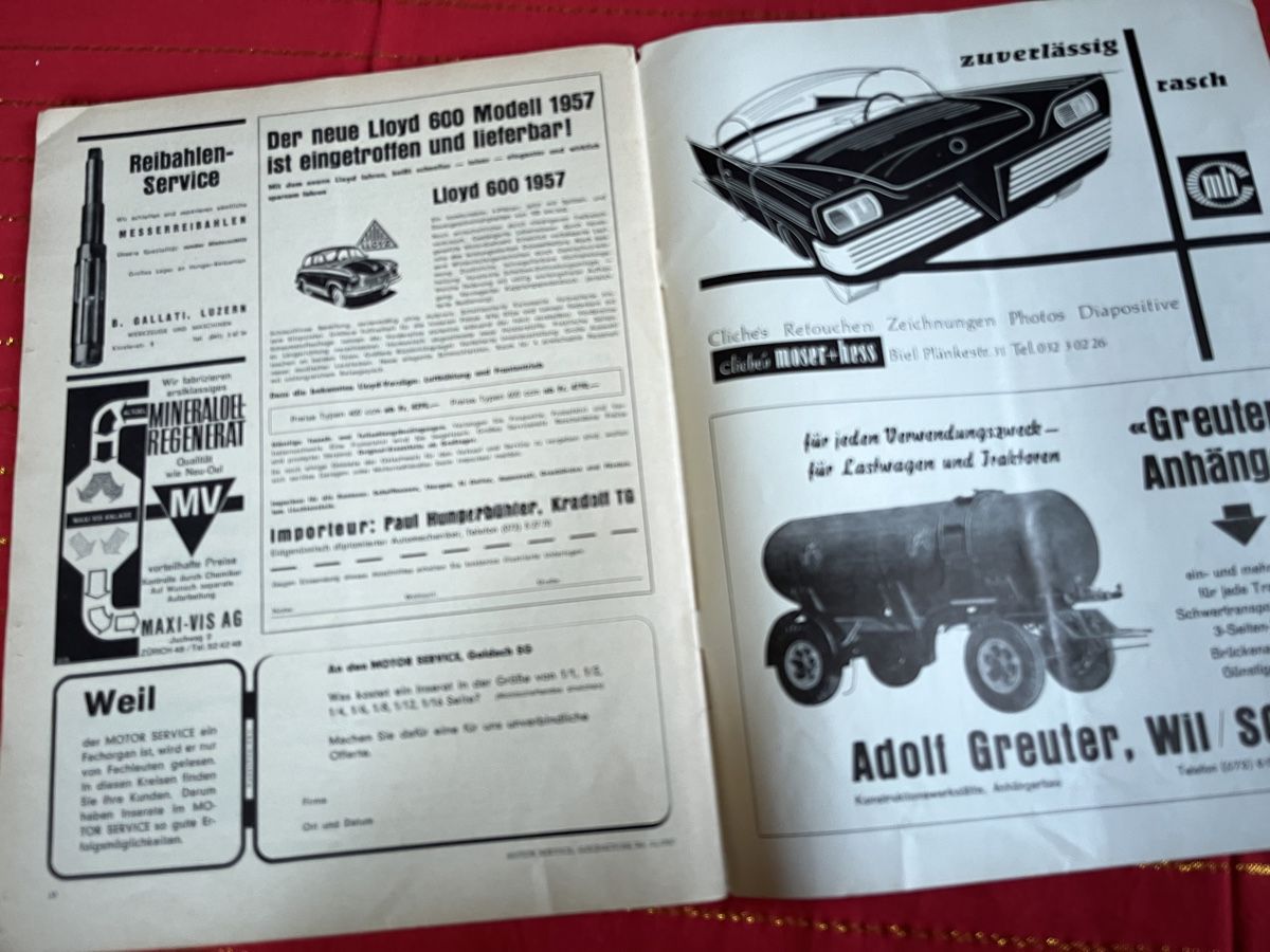 Renault Dokumente: Motor Service/Renault/1959/Oldtimer/Dauphine – Gebraucht aus hunzenschwil von Oldipark 3