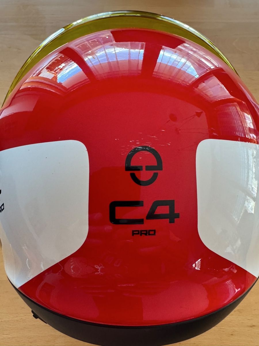 Schuberth Caschi & visiere: Motorradhelm Schuberth rot/weiss C4 Pro Klapphelm – Nuovo (secondo la descrizione) da Belalp venduto da egg_9yfm 5