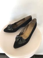 Escarpins à plateforme daim et cuir verni Bruno Magli 38.5