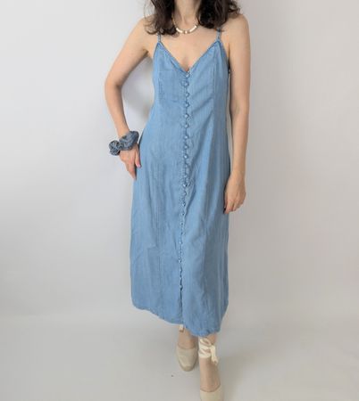 Lindex Sommerkleid blau Grösse S Damen Kleider