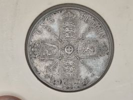 Great Britain 1 Florin 1923 in Silber