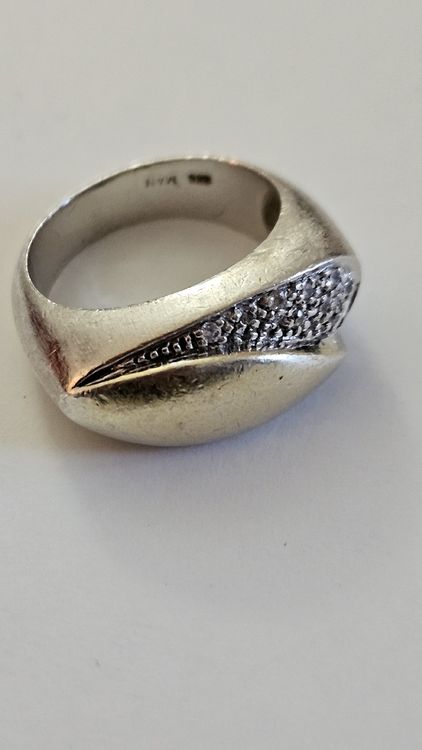 Bague Argent Petit Brioche Doree