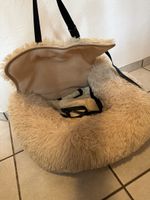 Pelsbarn Hundebett beige Plüsch guter Zustand