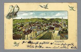 1921 KÜSNACHT, SCHÖNE PRÄGELITO, MÄNGEL