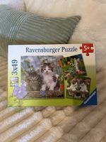 Ravensburger Puzzle 3x49 Teile - Katzenmotiv, Top Zustand!