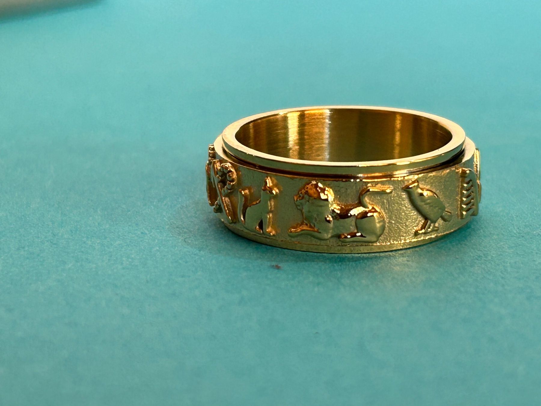 Anelli: Fingerring vergoldet Ägypten (58 oder 61) – Nuovo e nell'imballaggio originale da Laufen venduto da Bellavitaboom 3