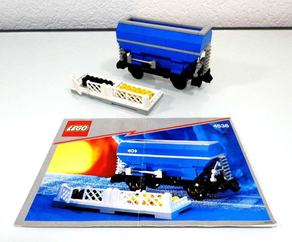 Lego Baukästen: LEGO EISENBAHN 4536 BLAUER SCHÜTTGUTWAGON – Gebraucht aus Turbenthal von Ddanuh 5