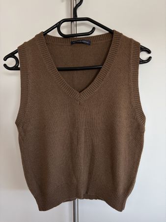 Strickweste (braun in Grösse XS) || Brandy Melville