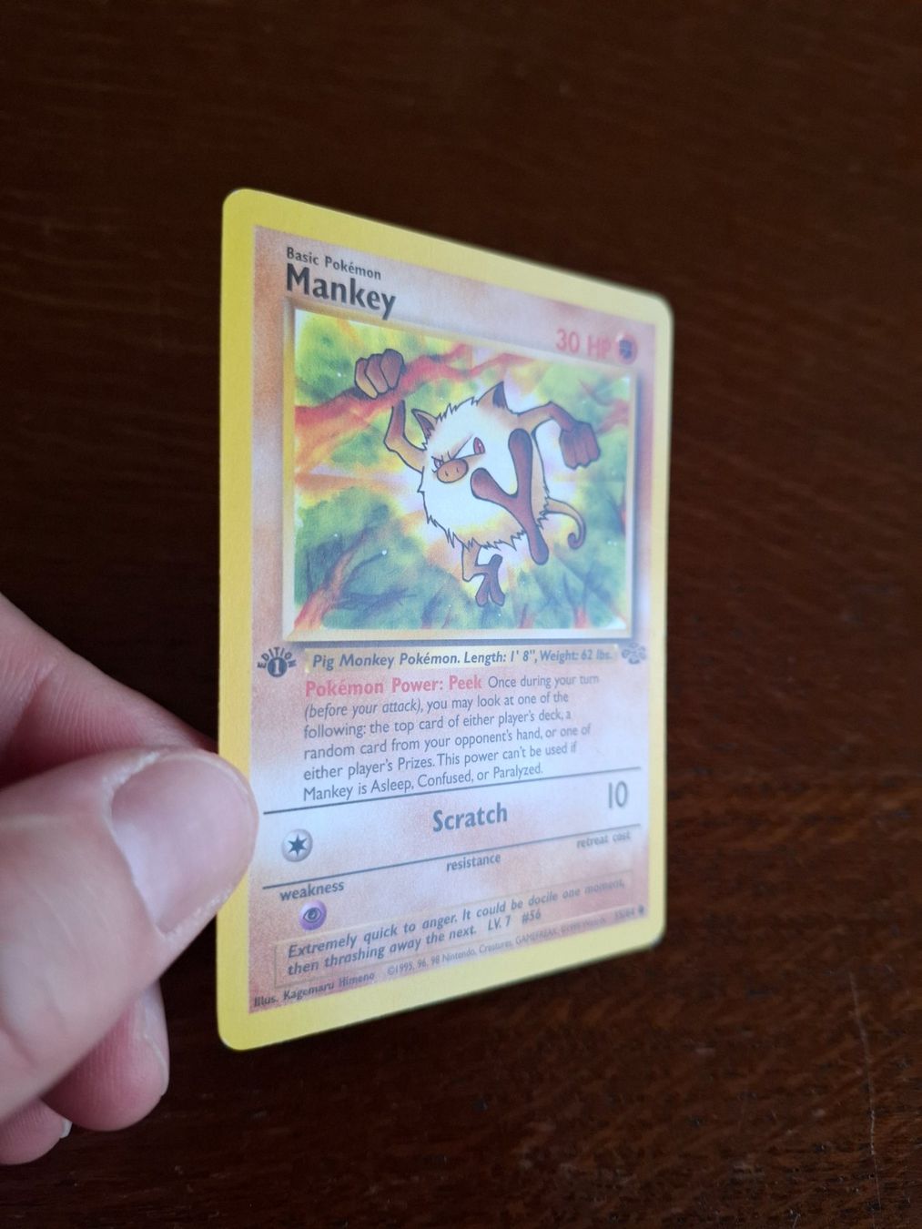 Pokémon Cartes à collectionner: Pokemon Mankey Jungle Set 1st edition 55/64 – D'occasion à Giornico par ale_lc8k 2