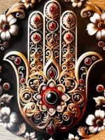 Fatimahand Metallschild