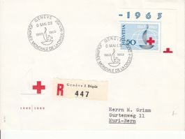 SBK W39 auf Brief, S ST Genève 08.05.63