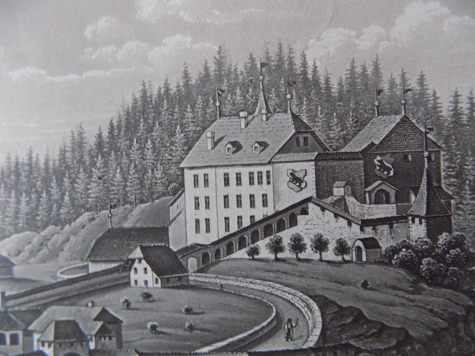 Incisioni: Laupen Schloss Kanton Bern – Usato da Risch venduto da Antikfee 9