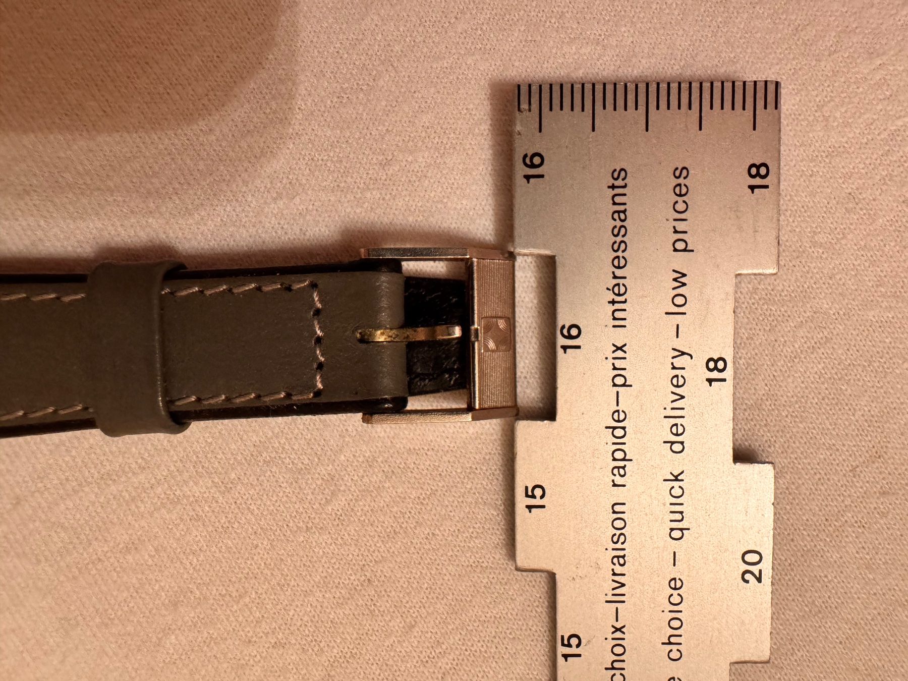 Armbänder & -reifen: Zenith Watch Strap - Original Leather 18mm - Grey – Neu (gemäss Beschreibung) aus Zürich von 613_g8jy 6