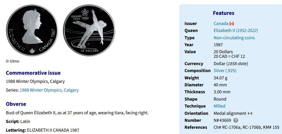 Tutti le monete: Kanada Silber $20, 1 oz. – Nuovo (secondo la descrizione) da Wallisellen venduto da sailor_ink 2