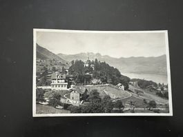 Postkarte Flüeli Kappele mit Sarnersee 1931 selten  (M998)