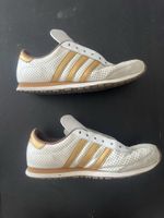 Used adidas Sneaker weiss gold , UK 8.5