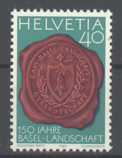 Tutti i francobolli: 1983, 150 Jahre Kt. Basel-Landschaft ** – Usato da Willisau venduto da Vollstempel