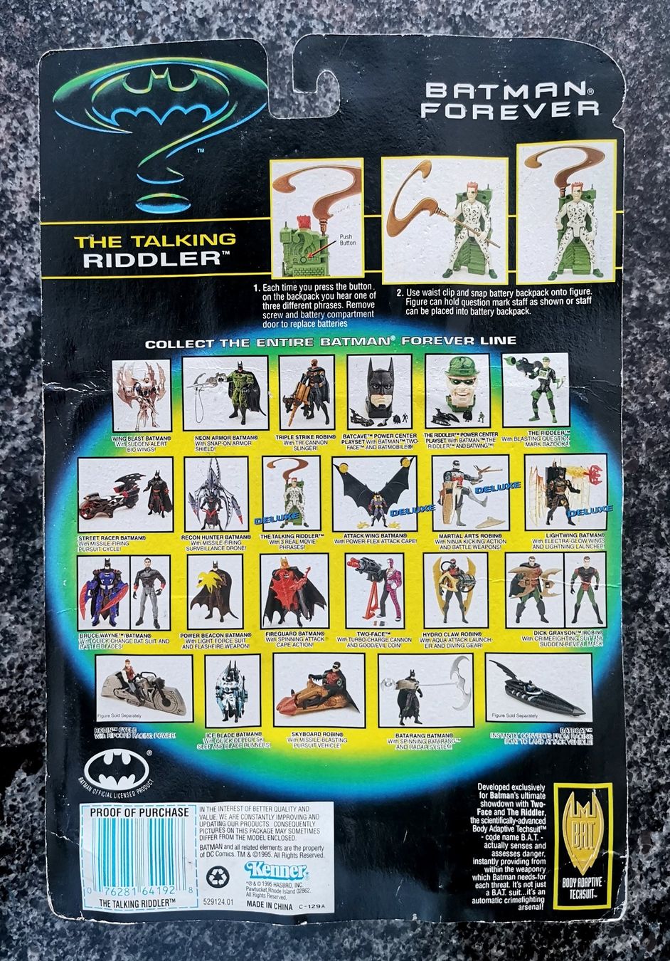 Hasbro Statuette: Riddler 1995 Action Figur Batman Forever Vintage Hasbro – Nuovo e nell'imballaggio originale da Rorschach venduto da Actionvintage789 1