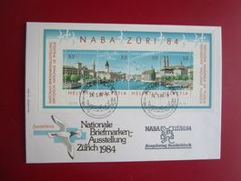 NABA Zürich 84 Sonderblock Briefmarken Ausstellung Schweiz