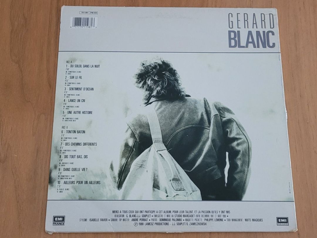 Schallplatten: LP  Gérard Blanc – Gebraucht aus Martigny von MZ-67 1
