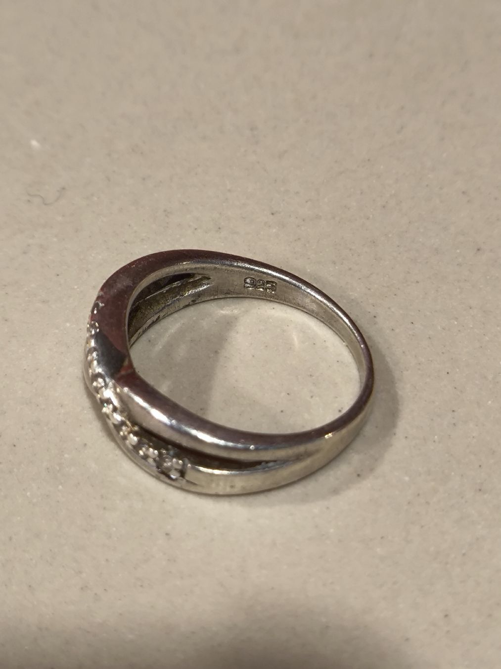 Anelli: Silberring mit Zirkonia Steinen gebraucht – Usato da Belp venduto da kie_8tzq 2