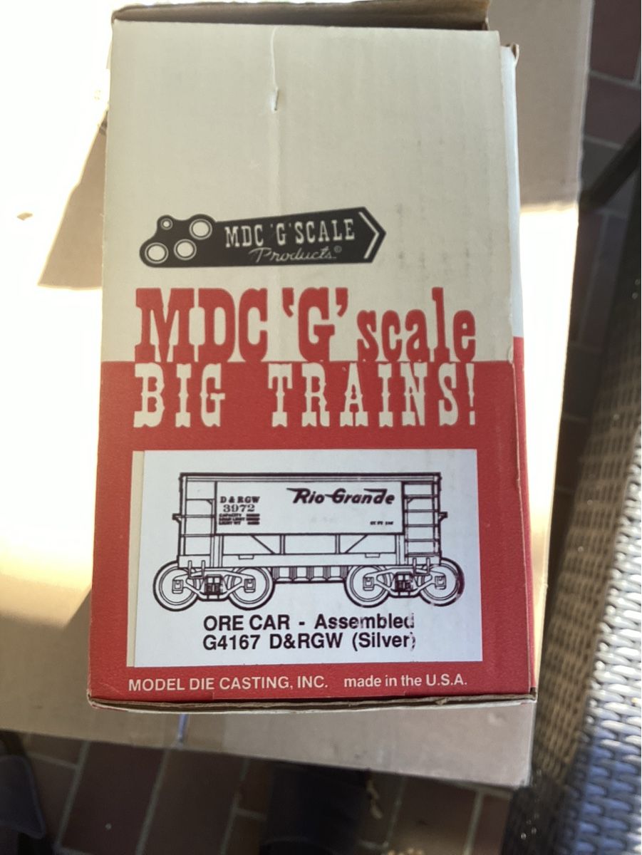 Modellini di ferrovie: MDC G Scale Ore Car DRGW – Usato da Rudolfstetten venduto da Gwyneth2 3