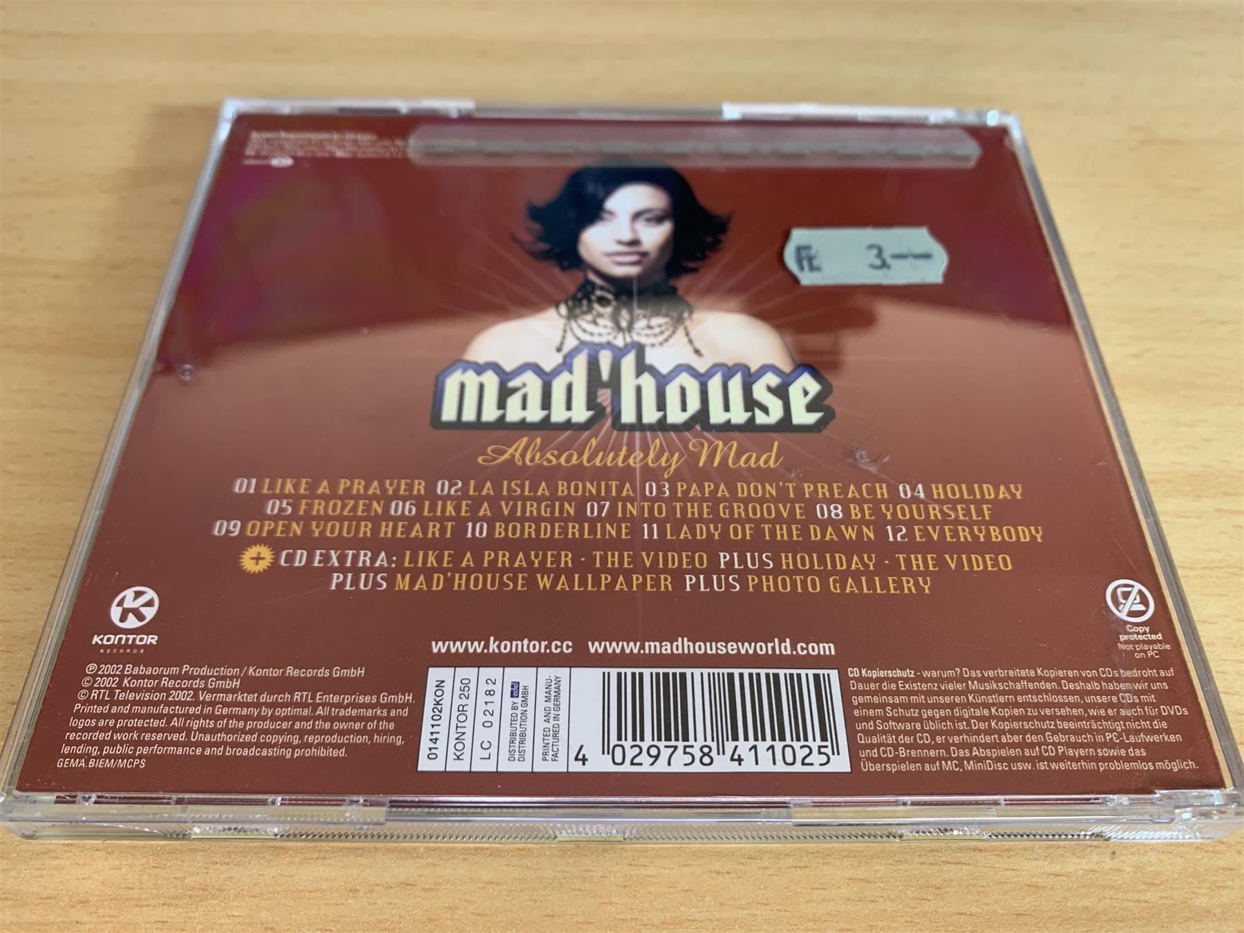 CD: Mad'house – Absolutely Mad – Usato da Rikon im Tösstal venduto da Alpenmutz 1