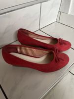 rote Keilabsatz Pumps - Ariane