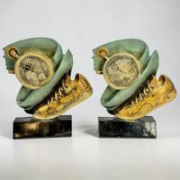 Paire de serre-livres vintage trophées de course à pied