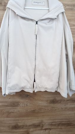 Rundholz Damen Jacke, Gr M, beige (sand) Kapuze, Top Zustand