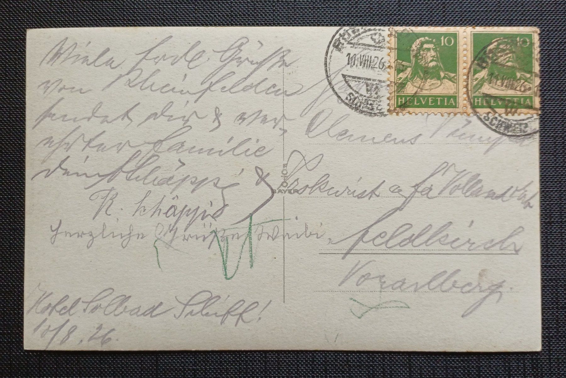 Cartoline postali: AK Motorboot RHEINFELDEN Schiff 1926 – Usato da Brittnau venduto da simionius 1