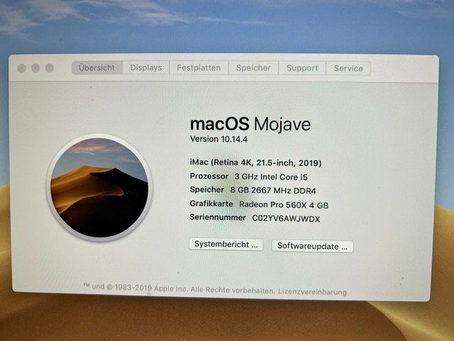 Apple PC: iMac 2019, 21.5 '' – Usato da Niederurnen venduto da ruedif2006 3
