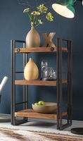 Regal Industrial Look, massiv Holz/Metall