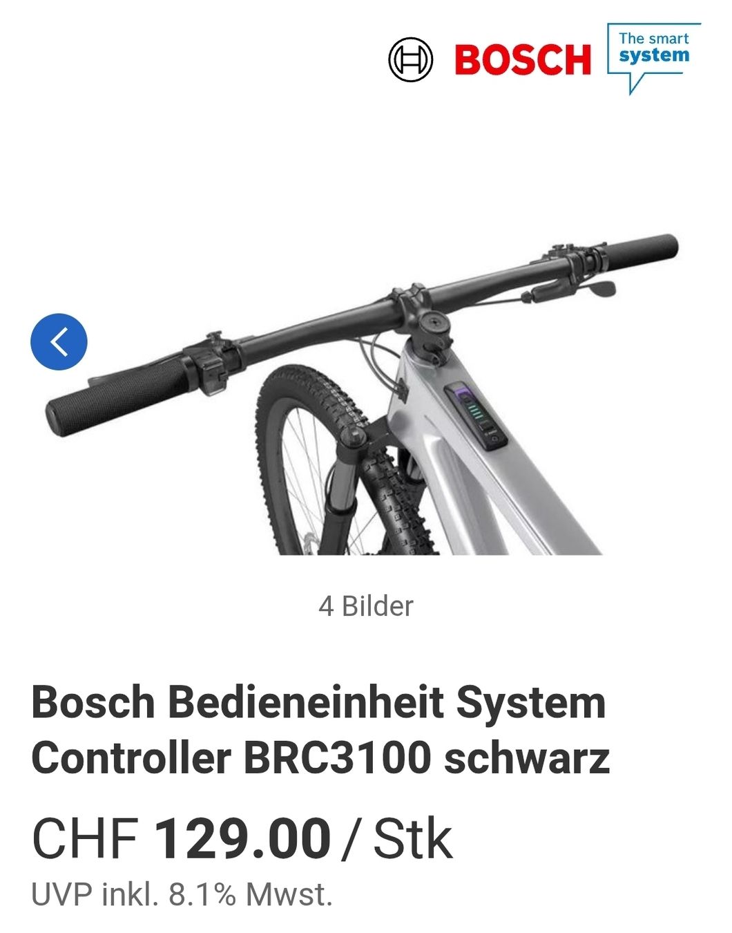 Bosch Pezzi di ricambio: Bosch Bedieneinheit System Controller BRC3100 schwarz – Usato da Birsfelden venduto da samurai99 2