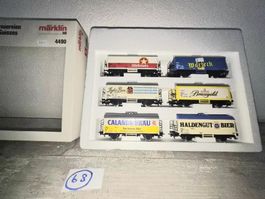 Konvolut 68 Märklin Bierwagen Set 4490, top, wie neu
