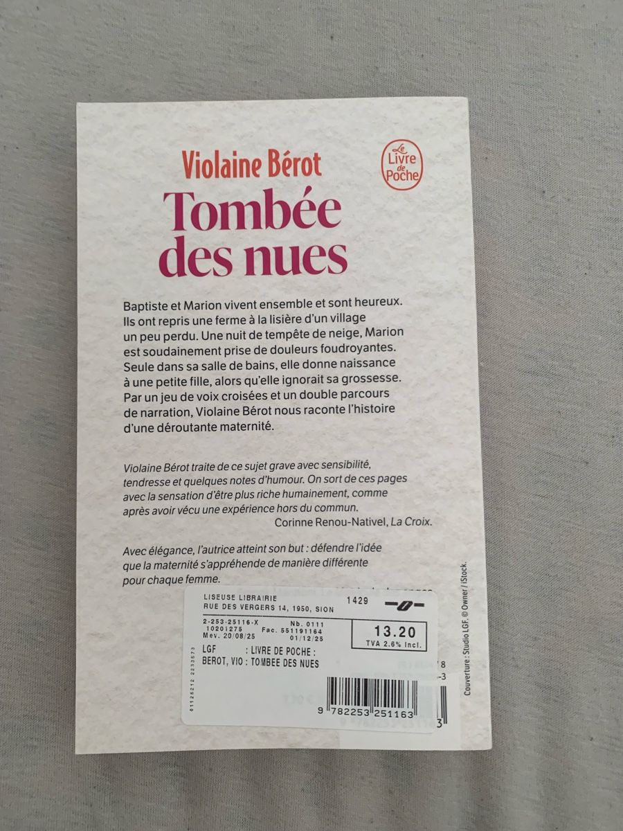Bücher: Tombée des nues, Violaine Bérot – Neu (gemäss Beschreibung) aus Vétroz von eus_595s 1