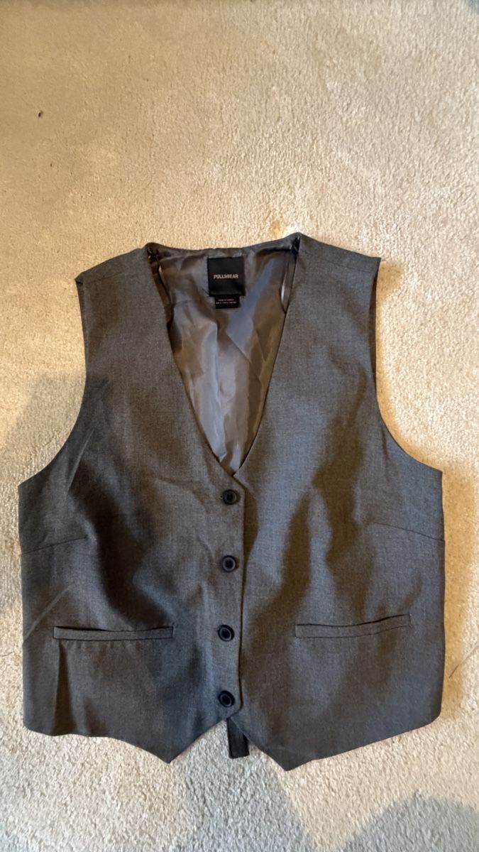 Tops: Pull&Bear Vest, Size L,Gray Business Casual – Neu (gemäss Beschreibung) aus Zürich von kor_pm27