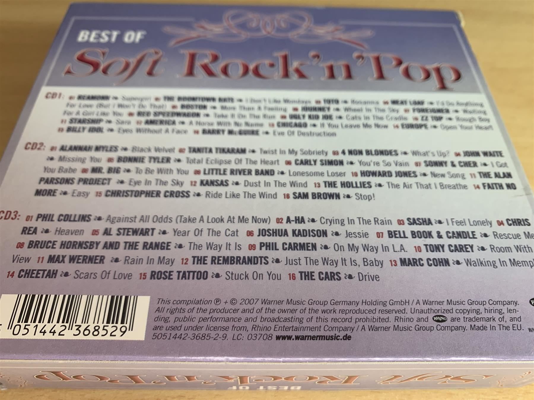 CD: Best Of Soft Rock'n'Pop - 3 CD – Usato da Rikon im Tösstal venduto da Alpenmutz 1