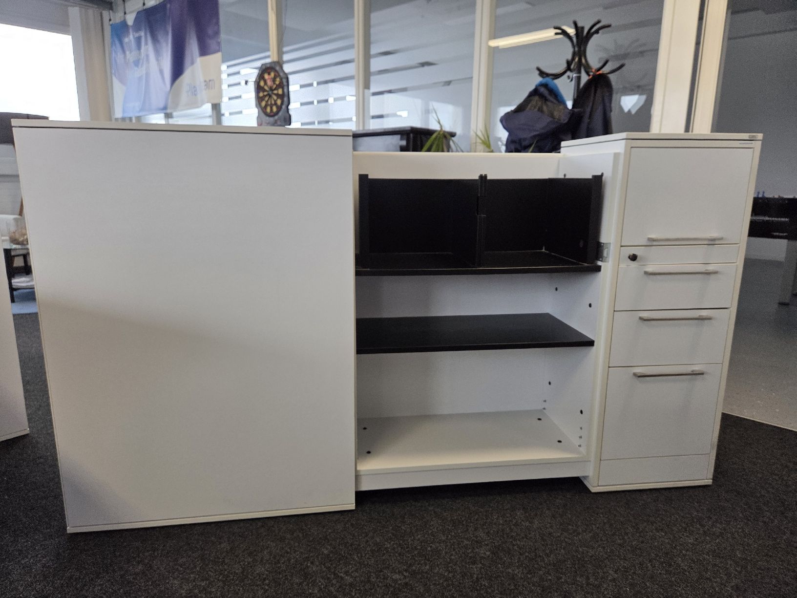 Armadi: Büroschrank/Rollcontainer rechtsbündig weiss mit Schubladen – Usato da Elgg venduto da Fufu28 1