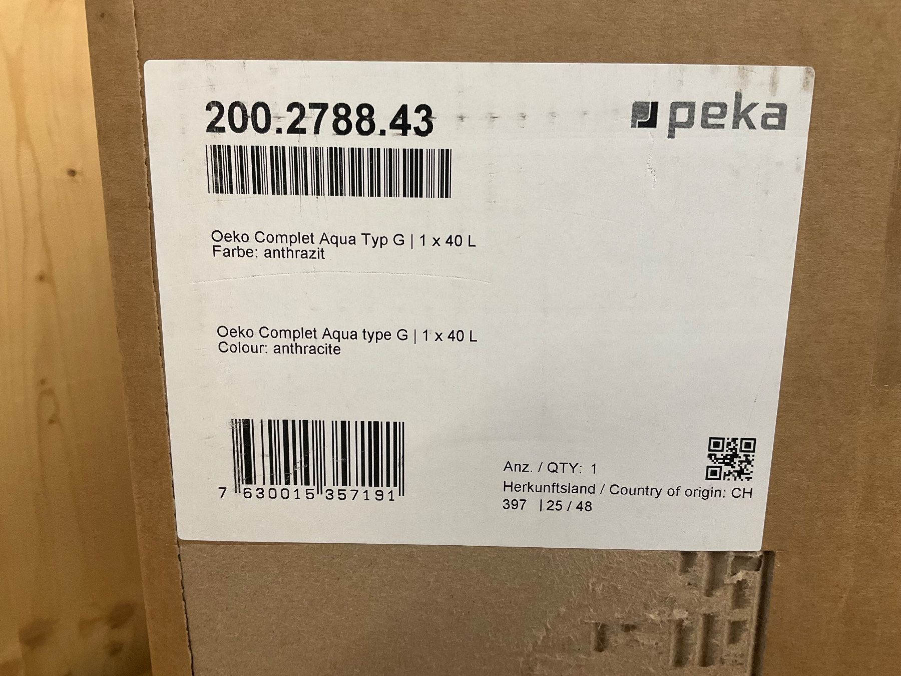 Cestini per rifiuti: 074 Peka Abfallsystem Oeko Complet Aqua Typ G – Nuovo (secondo la descrizione) da Derendingen venduto da Meisterstuecke 6