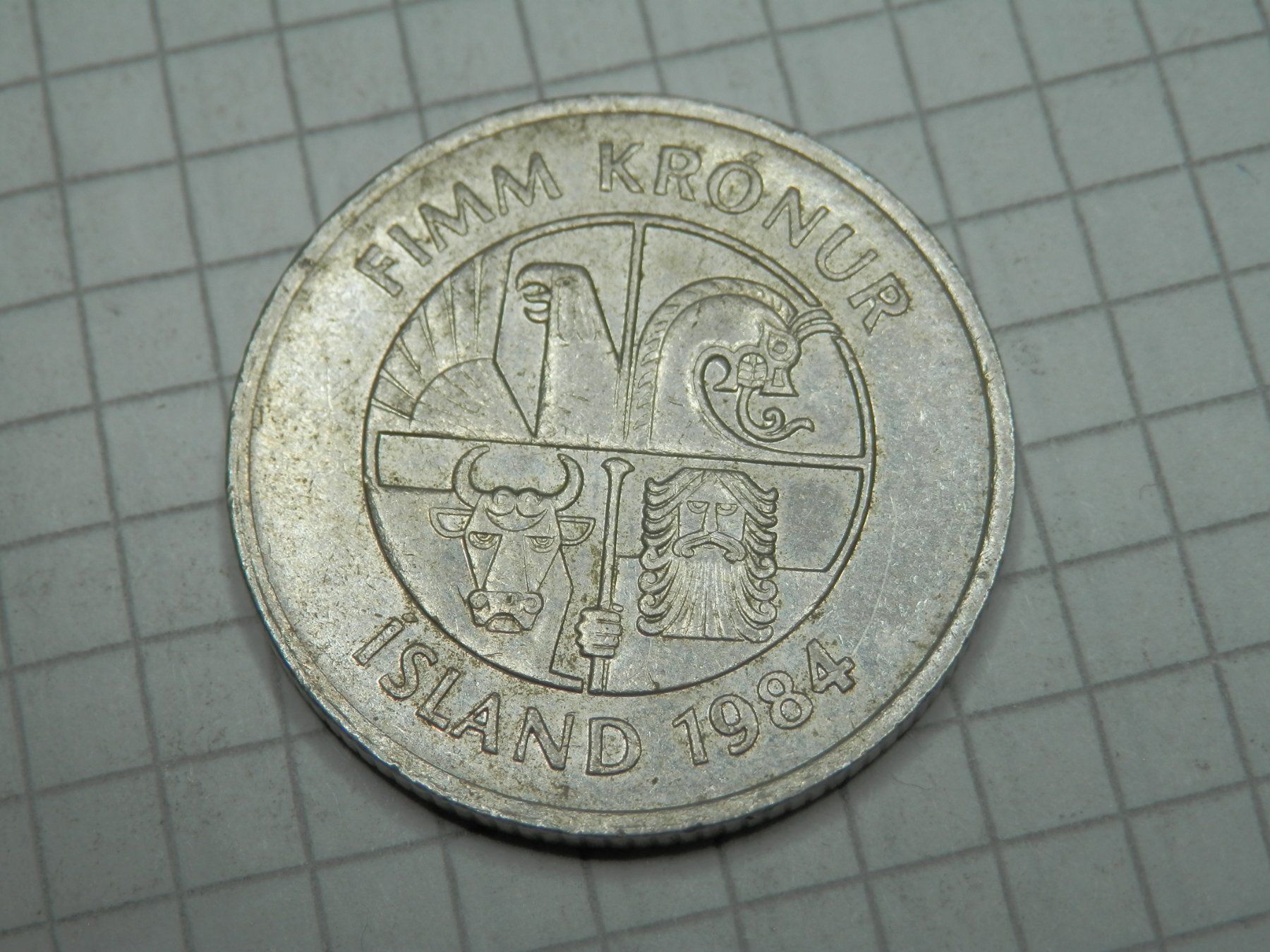 Tutti le monete: Island  1 Krone, 1984 – Usato da Weiach venduto da weiach81 1