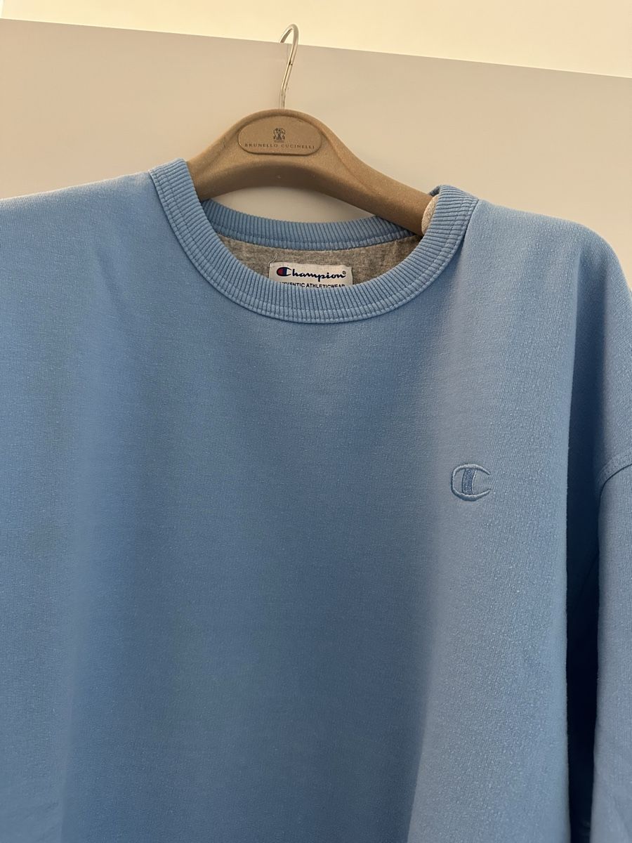 Champion Maglioni & Felpe: Champion Light Blue Sweatshirt – Nuovo (secondo la descrizione) da Zürich venduto da juz_2t2j 2