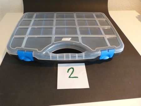 Sortimentskoffer wie neu schwarz blau 39 x 29 x 6cm (2)