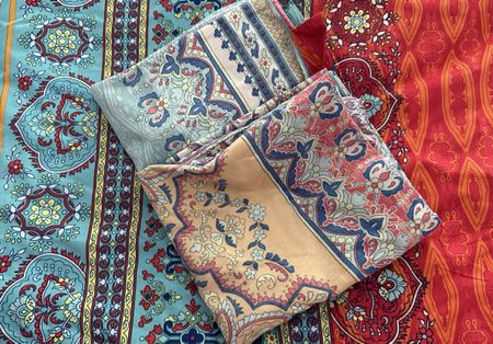 Bettwaesche-Set gemustert 3-teilig, 200x210 cm