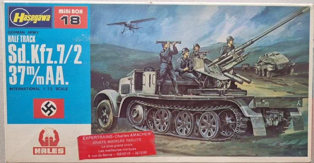 SdKfz 7/2 FLAK 37 mm guêpes blindées modèles 1:16 canon mobile prêt à