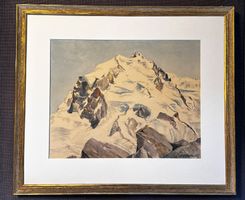 André Rosselet: Monte Rosa / Dufourspitze (Aquarell)
