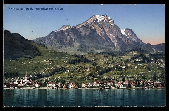 Cartoline postali: Hergiswil am Vierwaldstättersee, Ansich – Usato da Berlin venduto da bartko-reher